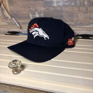 VTG Denver Broncos Sports Specialties Snapback Hat Cap Blue 90s Wool Blend NFL